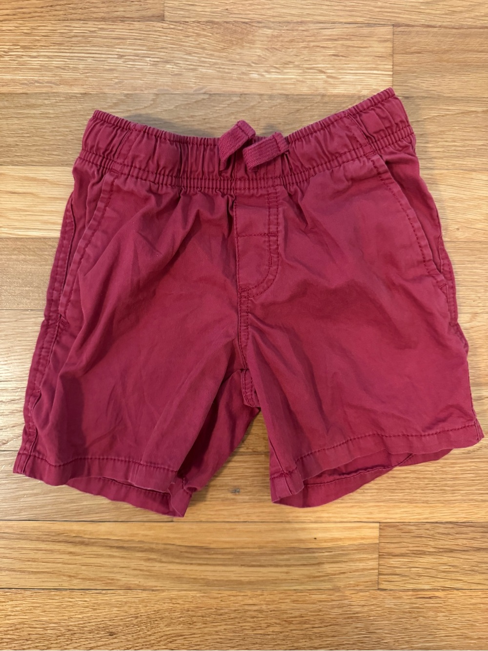 Cat & Jack Maroon Elastic-Waist Kids Shorts